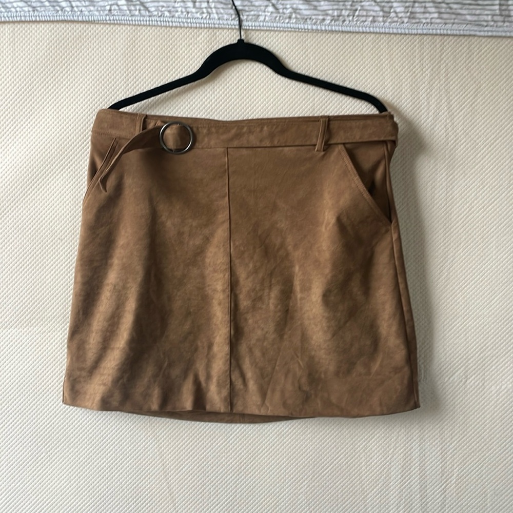 Hollister suede skirt